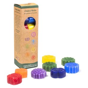 Chakra Schmelzkerzen für Duftlampen 7+1 Stück