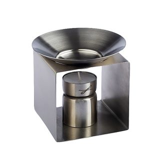 Duftlampe in Würfelform, Metall