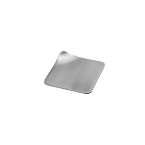 eckiger Kerzenteller silber