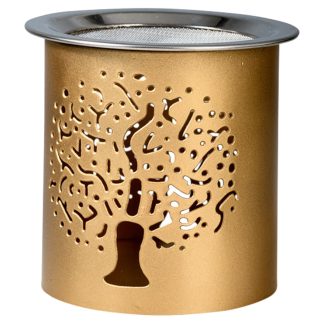 Räucherstövchen Metall, gold