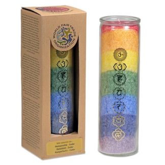 Duftkerze Chakra-Regenbogen